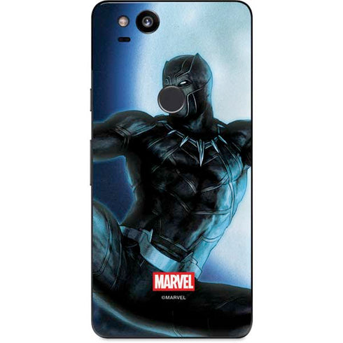 Marvel Black Panther Jumping Through Air Google Pixel 2 Skin